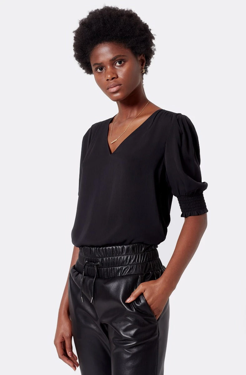 Joie Karemele Short Sleeve Silk Top - Image 4