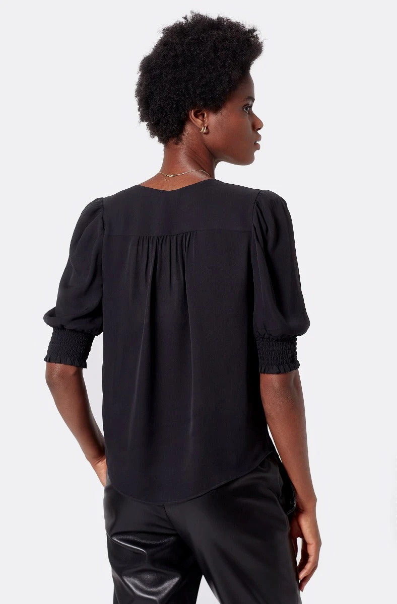 Joie Karemele Short Sleeve Silk Top - Image 3