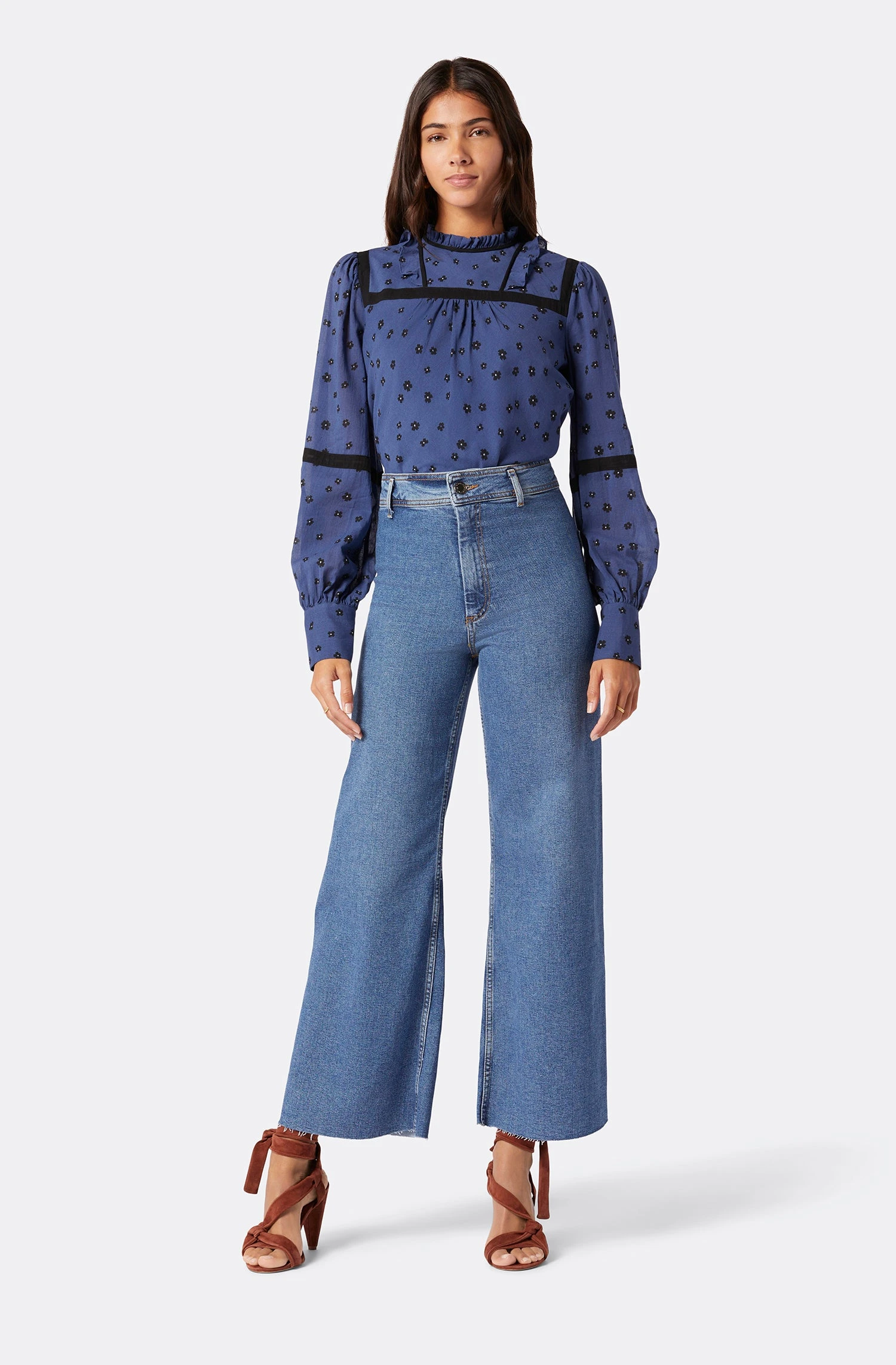 Joie Duras Long Sleeve Cotton Top - Image 2