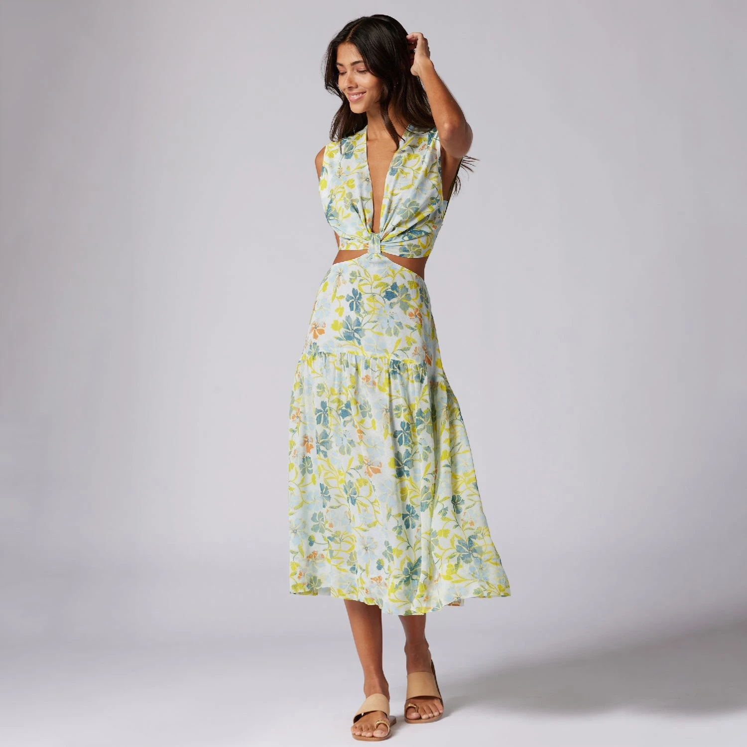 Joie Maeve Midi Silk Dress - Image 6