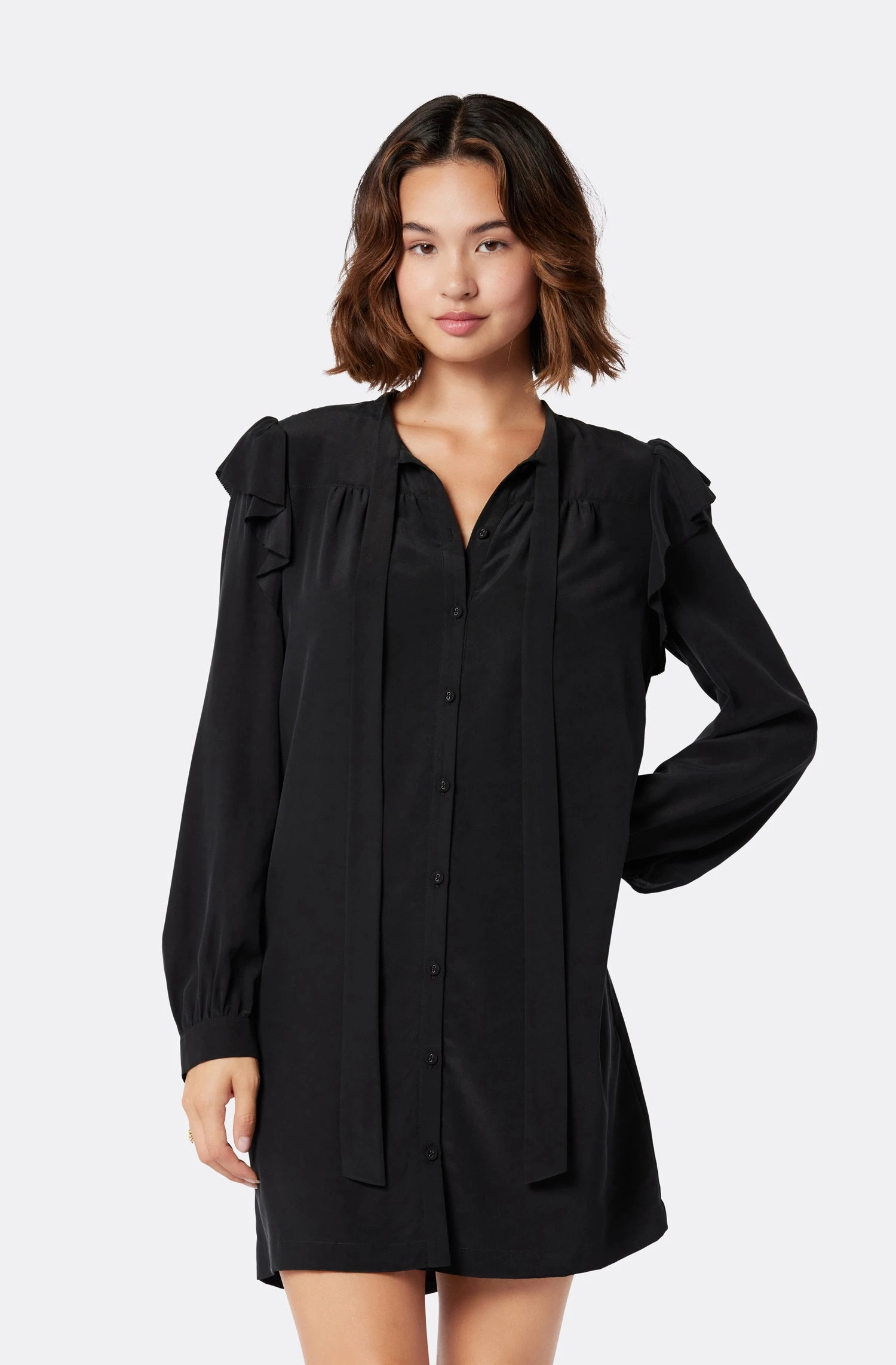 Joie Eloise Mini Silk Dress - Image 2