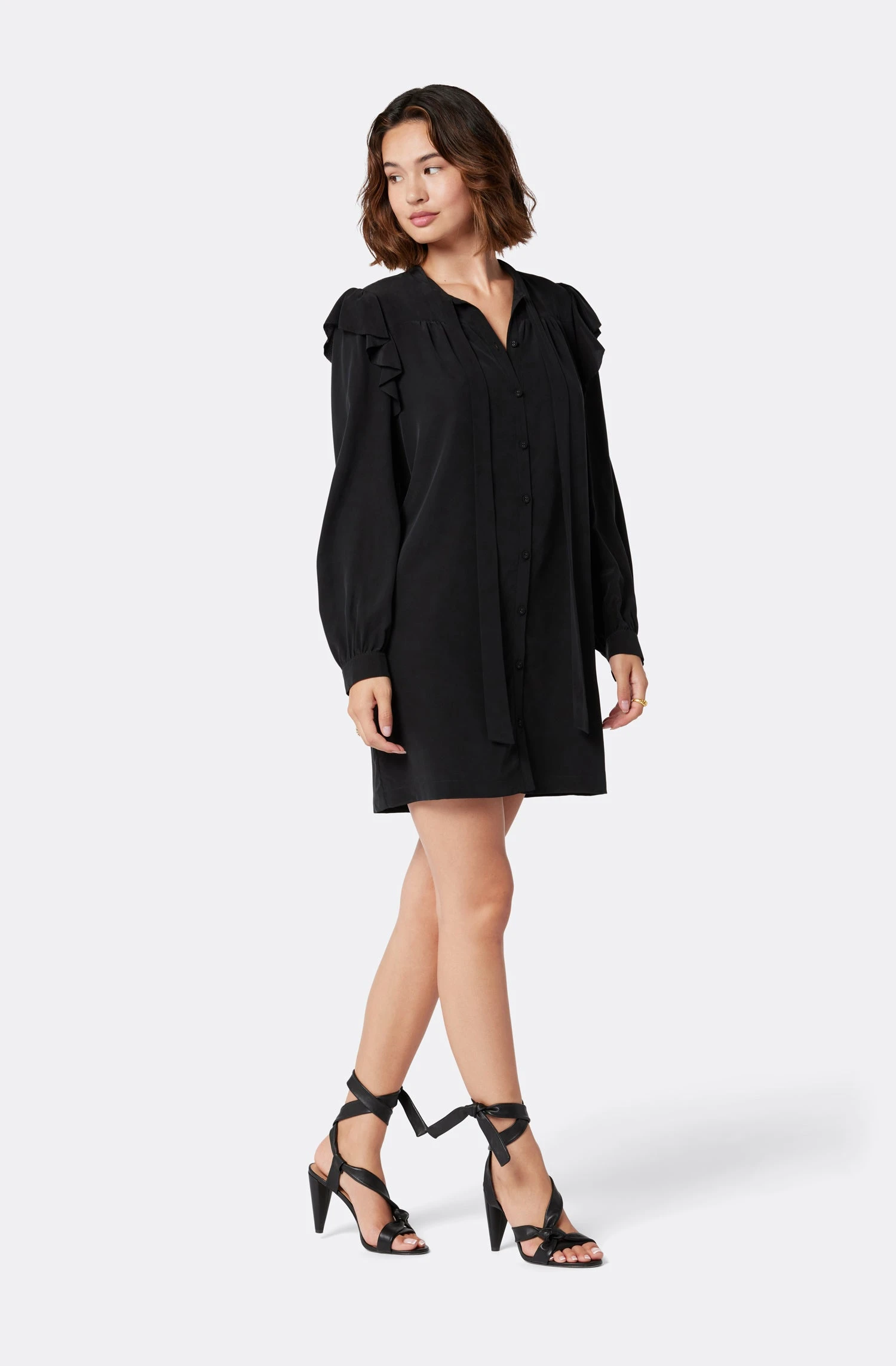 Joie Eloise Mini Silk Dress - Image 5