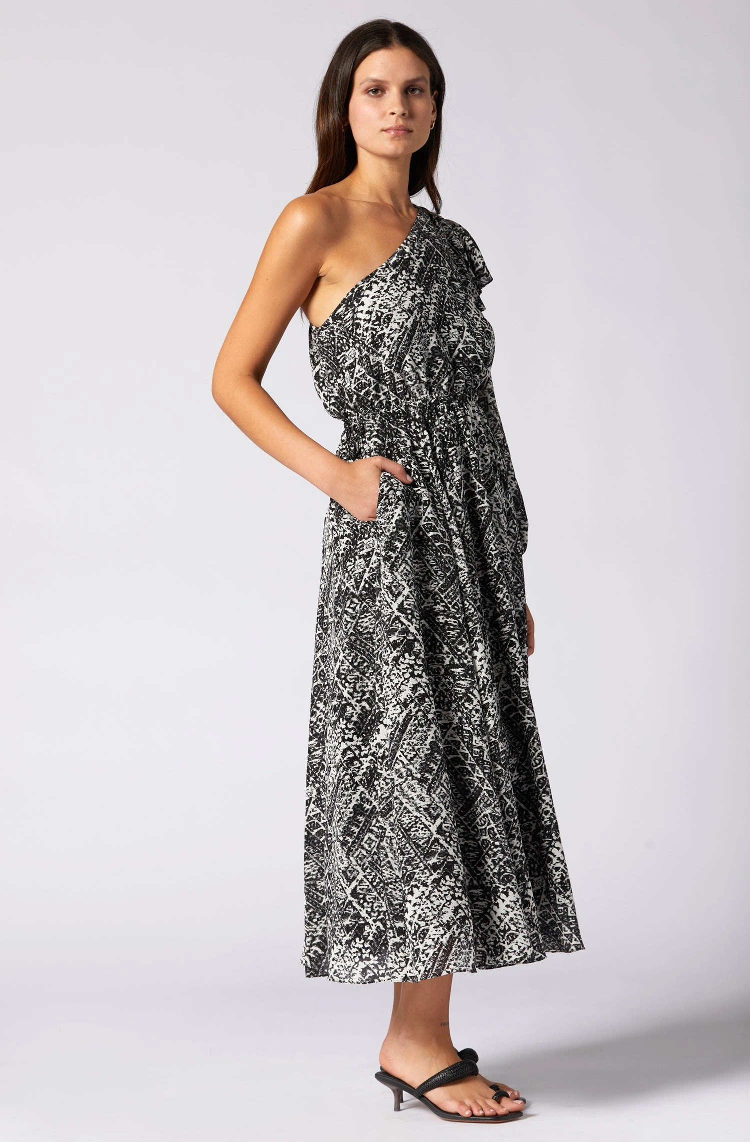 Joie June Midi Silk Dress - Image 3