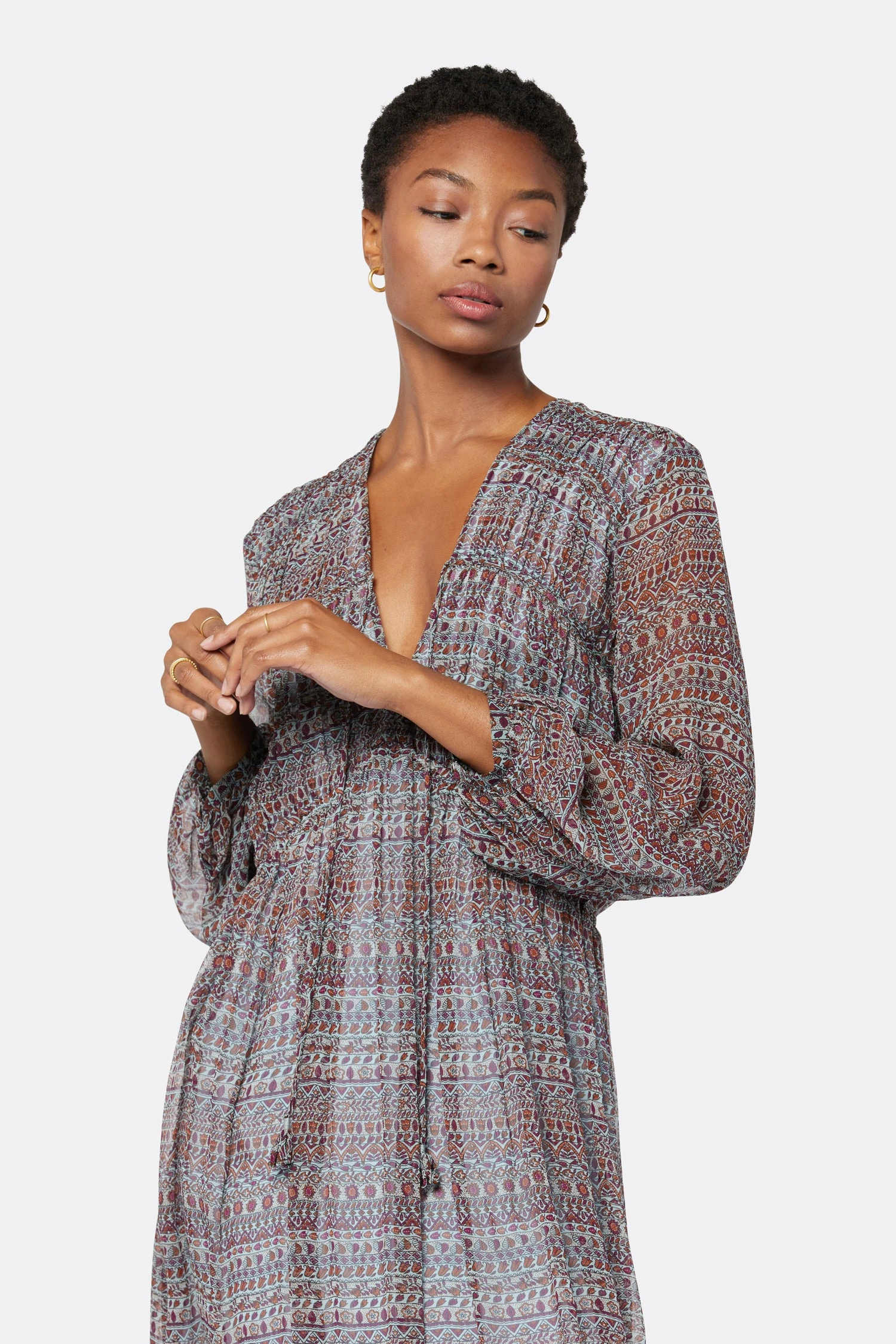 Joie Alquina Midi Silk Dress - Image 3