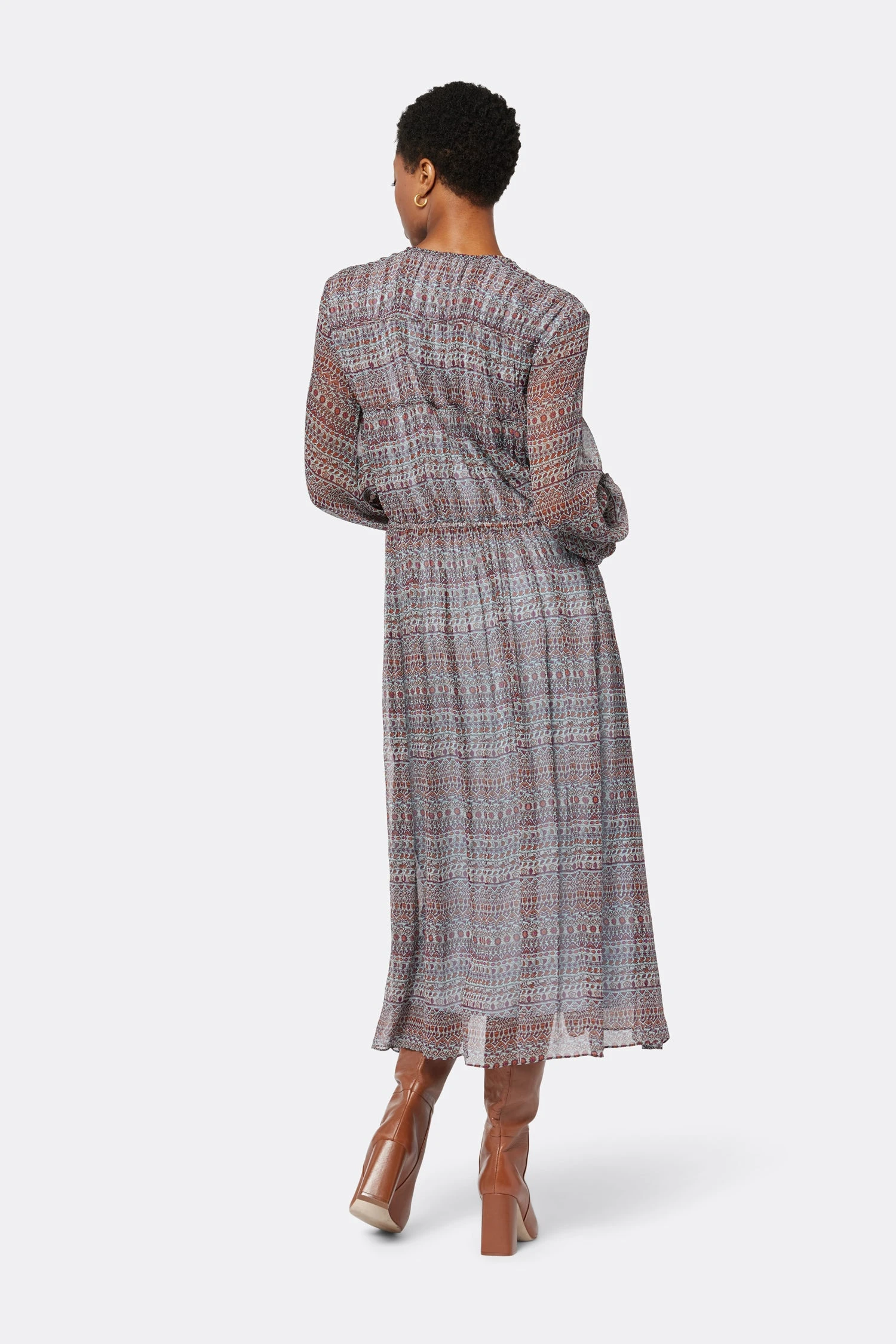 Joie Alquina Midi Silk Dress - Image 6