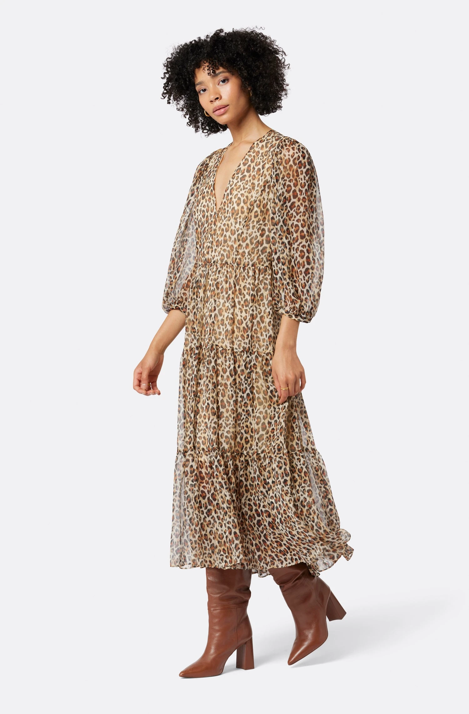 Joie Tobey Silk Maxi Dress - Image 4