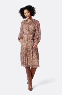Joie Peoria Silk Midi Dress