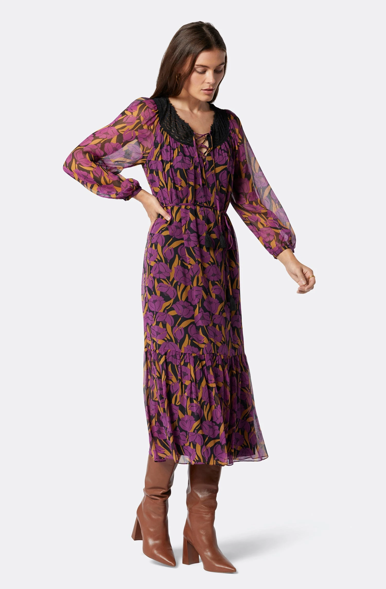 Joie Arioste Midi Silk Dress - Image 4