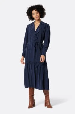 Joie Roussel Silk Midi Dress