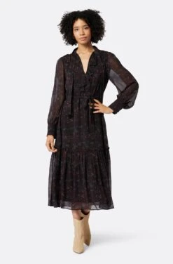 Joie Roussel Midi Silk Dress