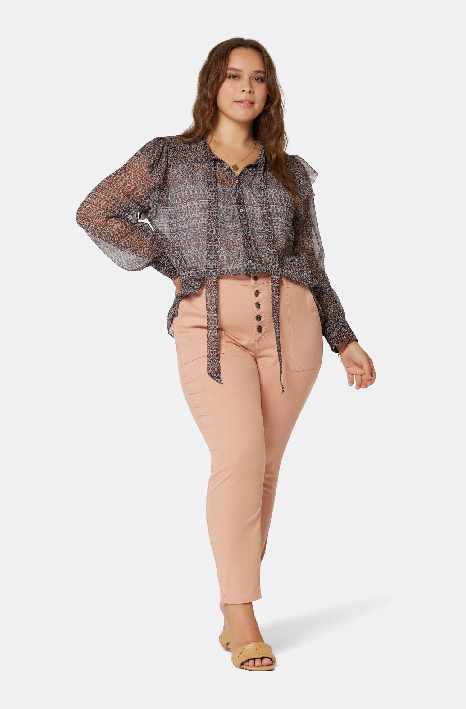 Joie Eloise Long Sleeve Silk Top - Image 10