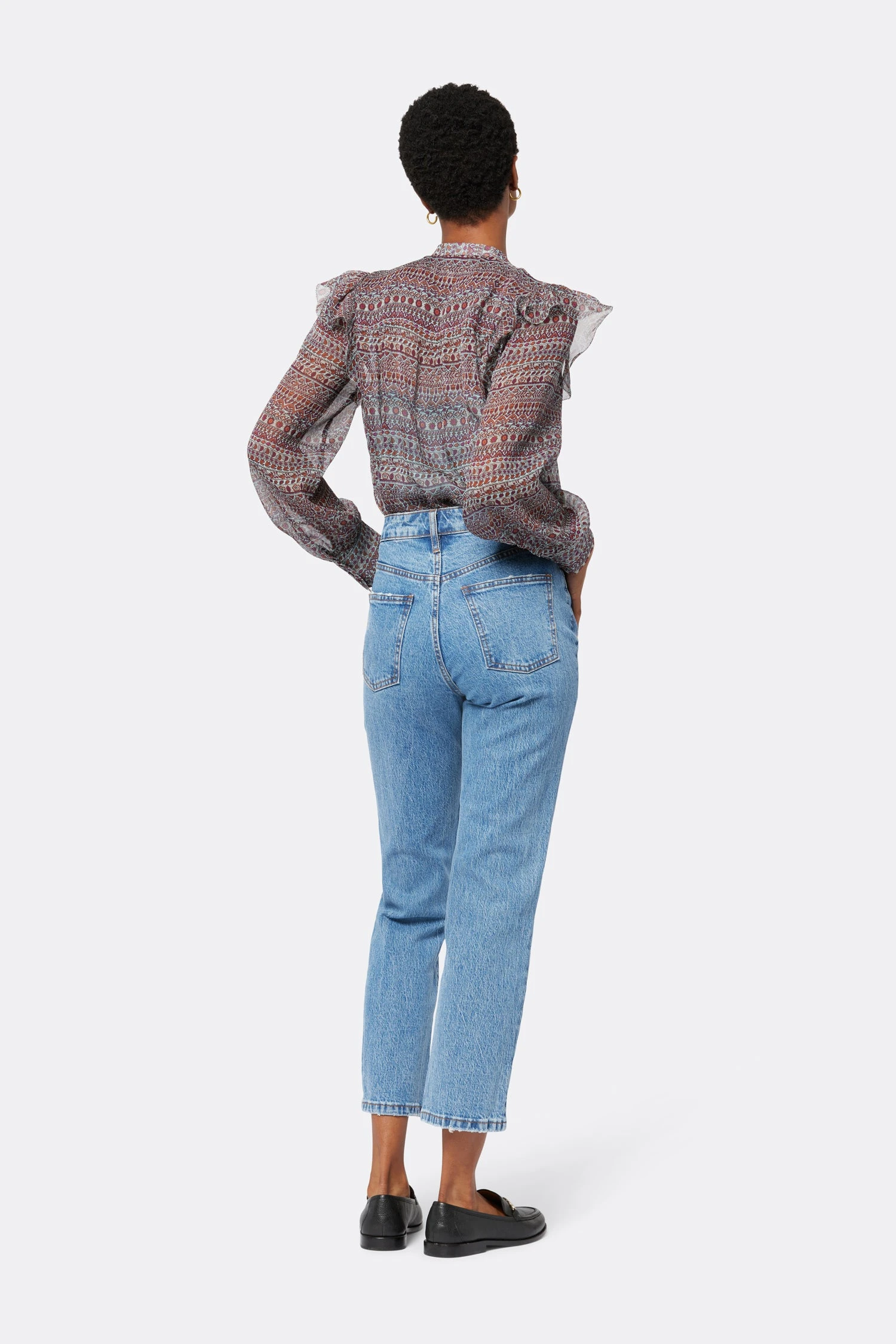 Joie Eloise Long Sleeve Silk Top - Image 6