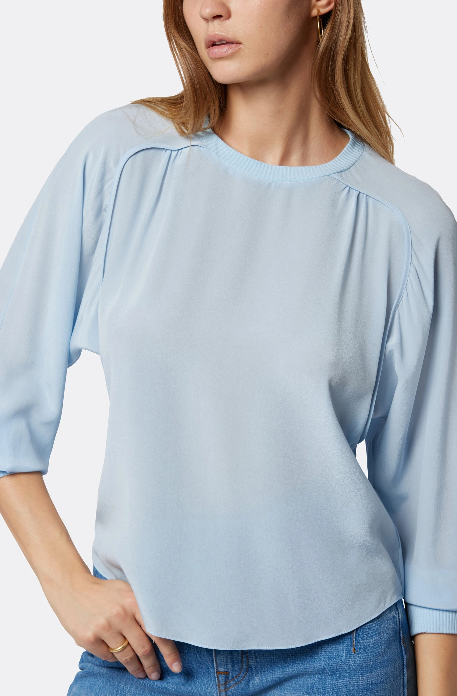 Joie Blake Long Sleeve Silk Top - Image 6