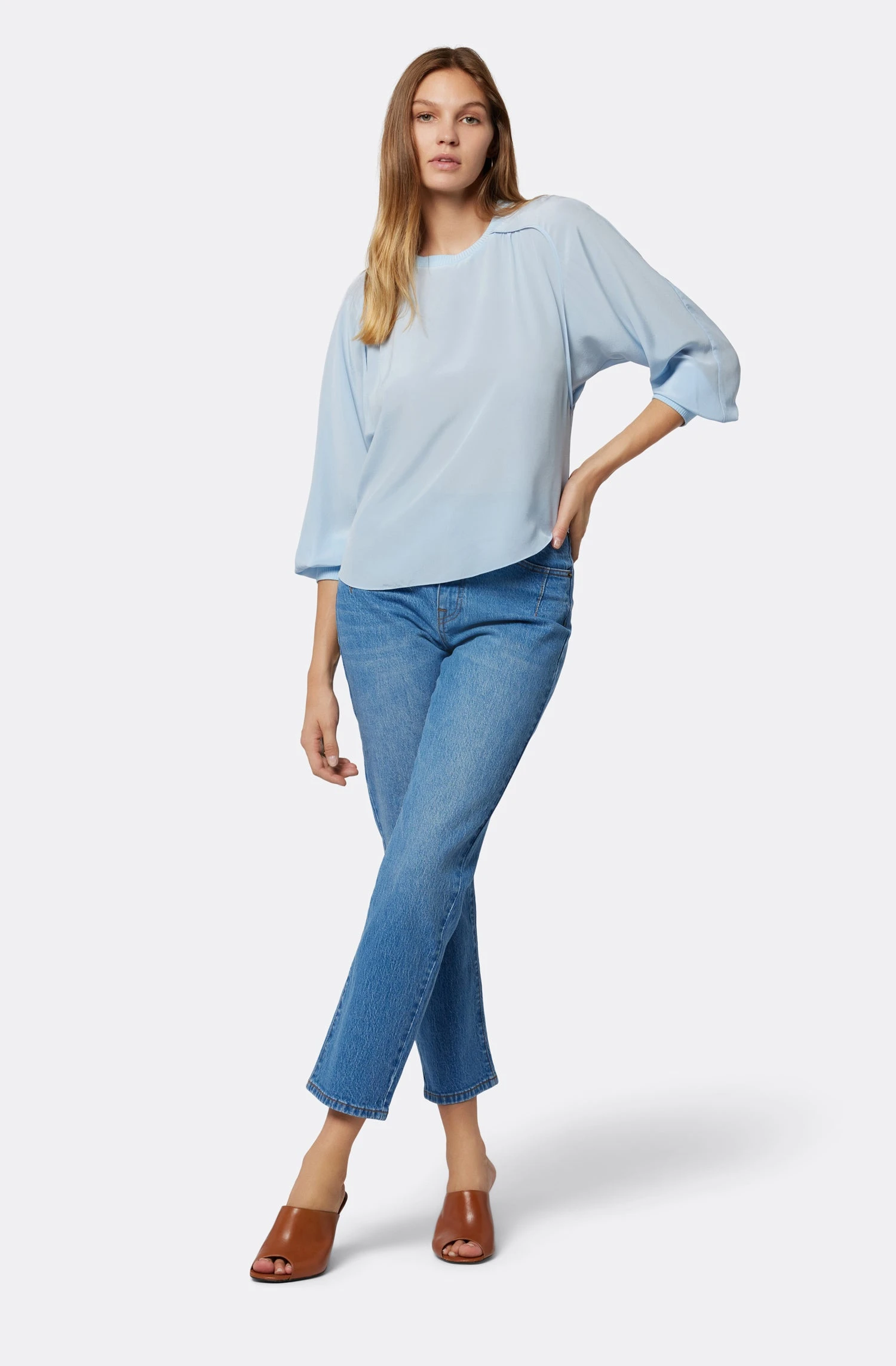 Joie Blake Long Sleeve Silk Top - Image 2