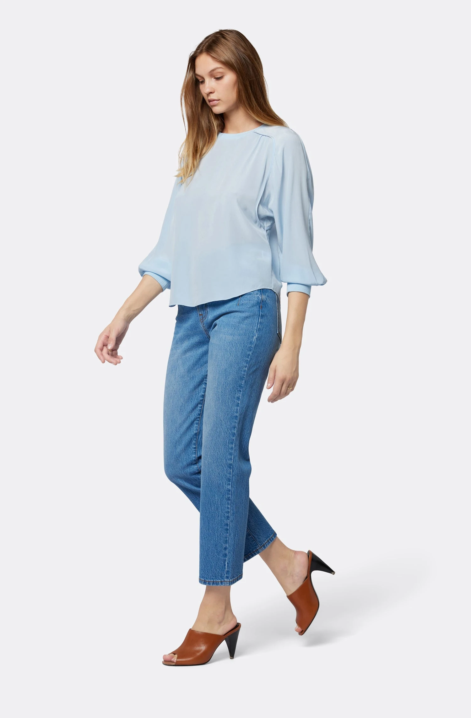 Joie Blake Long Sleeve Silk Top - Image 3