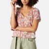 Joie Katya Short Sleeve Cotton Top