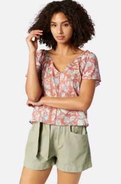 Joie Katya Short Sleeve Cotton Top