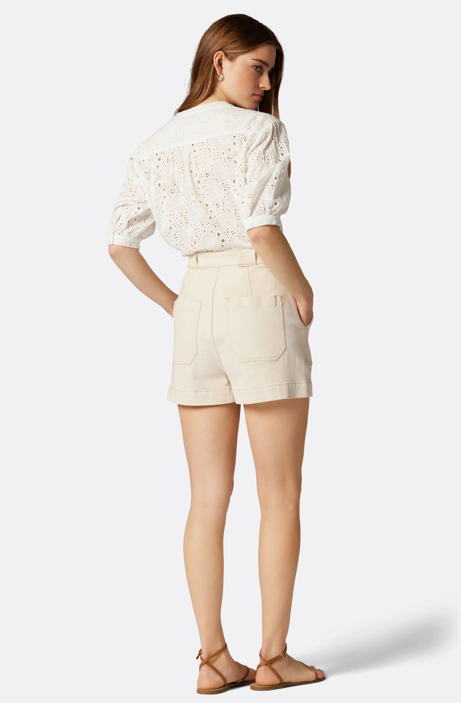 Joie Amilee Short Sleeve Cotton Top - Image 5