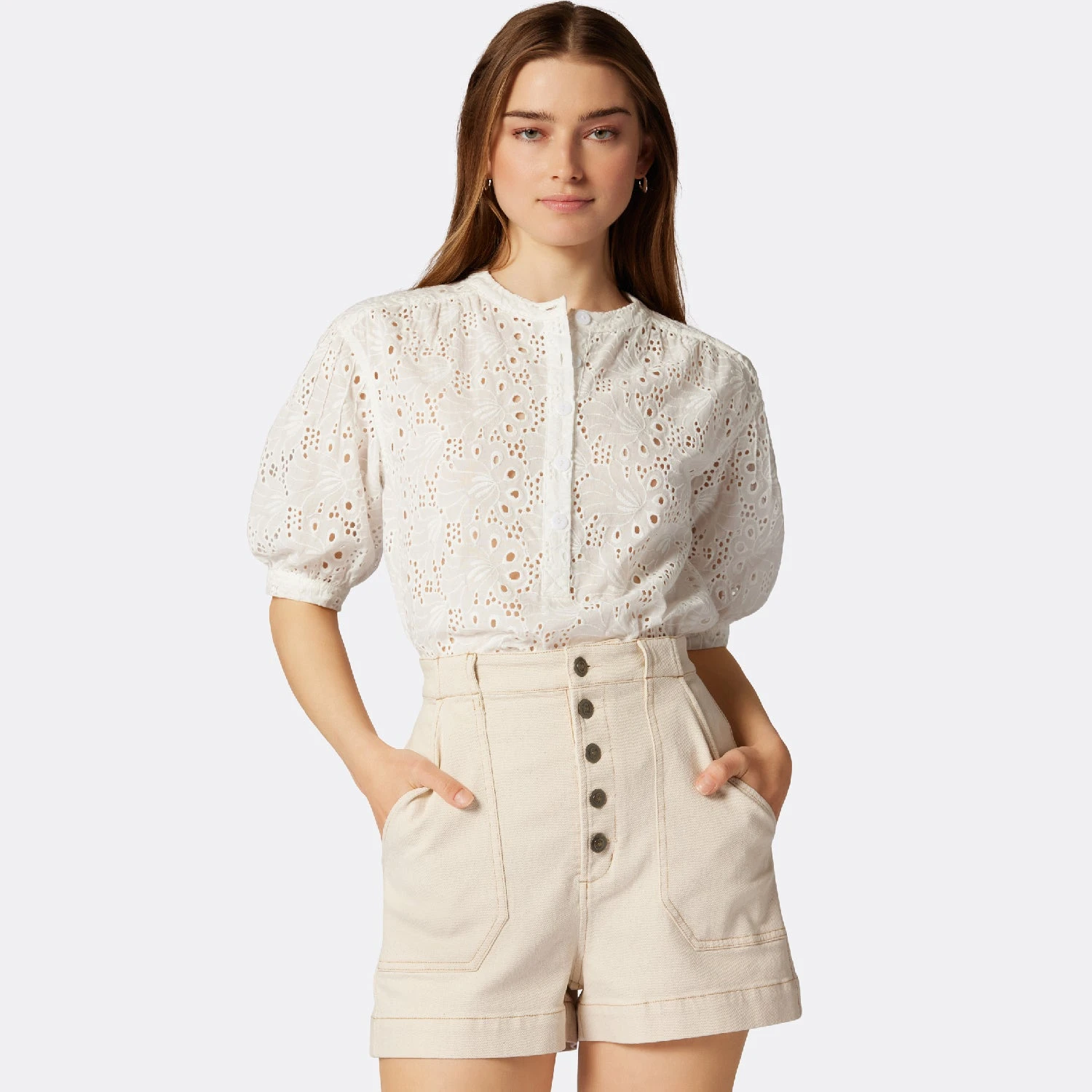 Joie Amilee Short Sleeve Cotton Top - Image 6