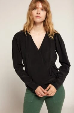 Joie Leigh Long Sleeve Silk Top