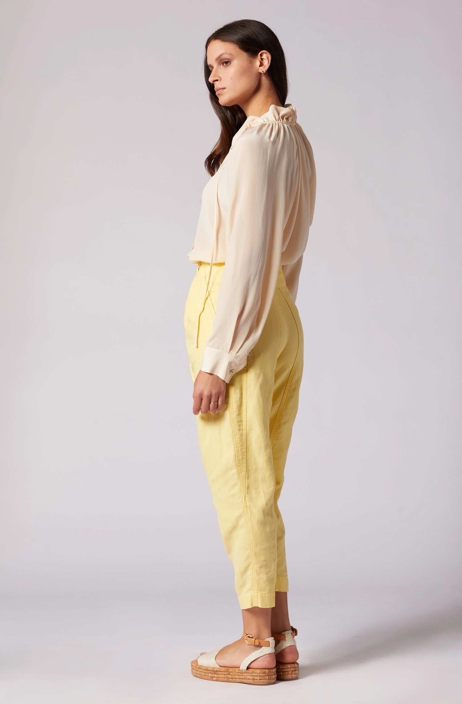 Joie Daisy Long Sleeve Silk Top - Image 5