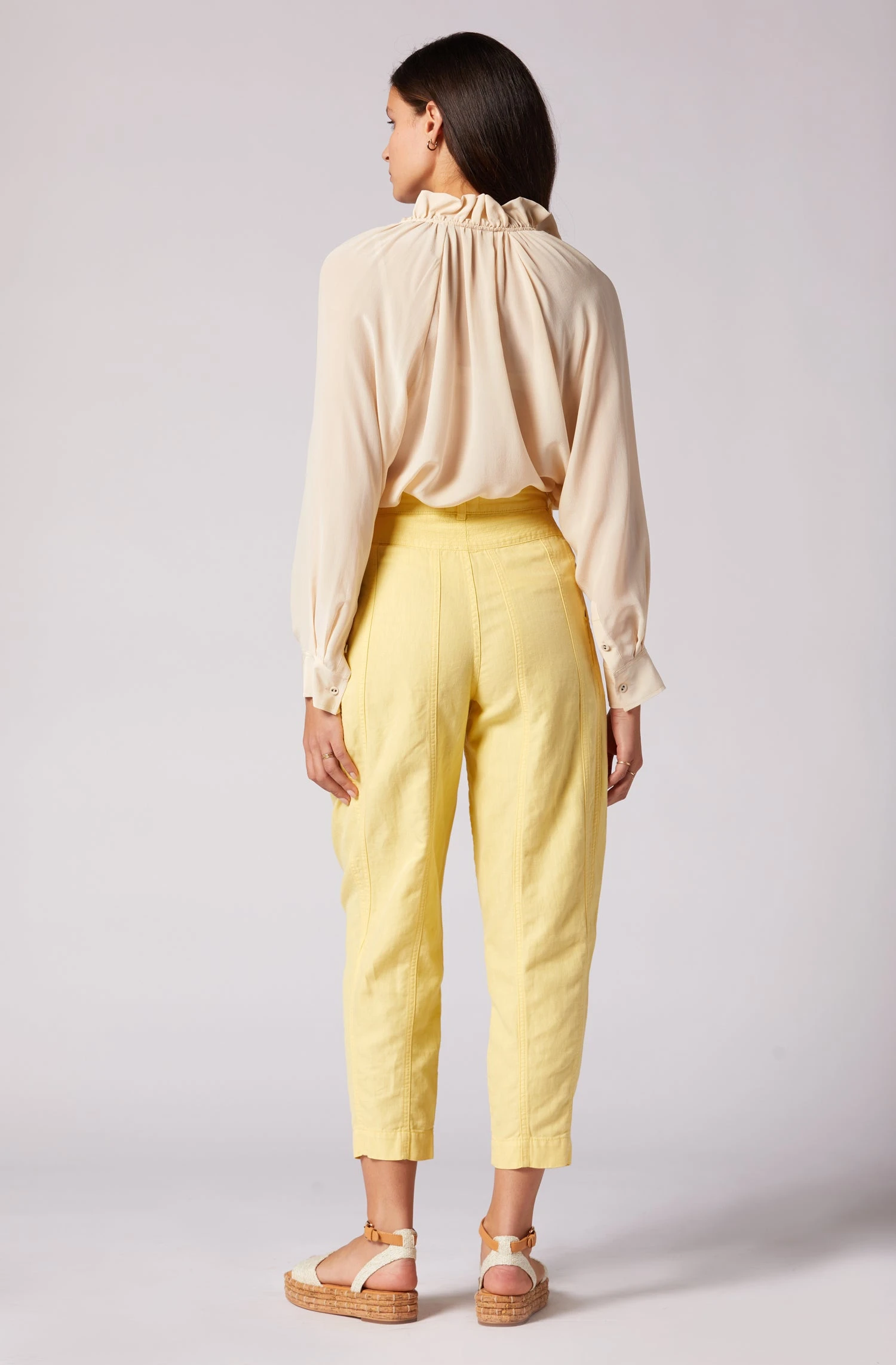 Joie Daisy Long Sleeve Silk Top - Image 3
