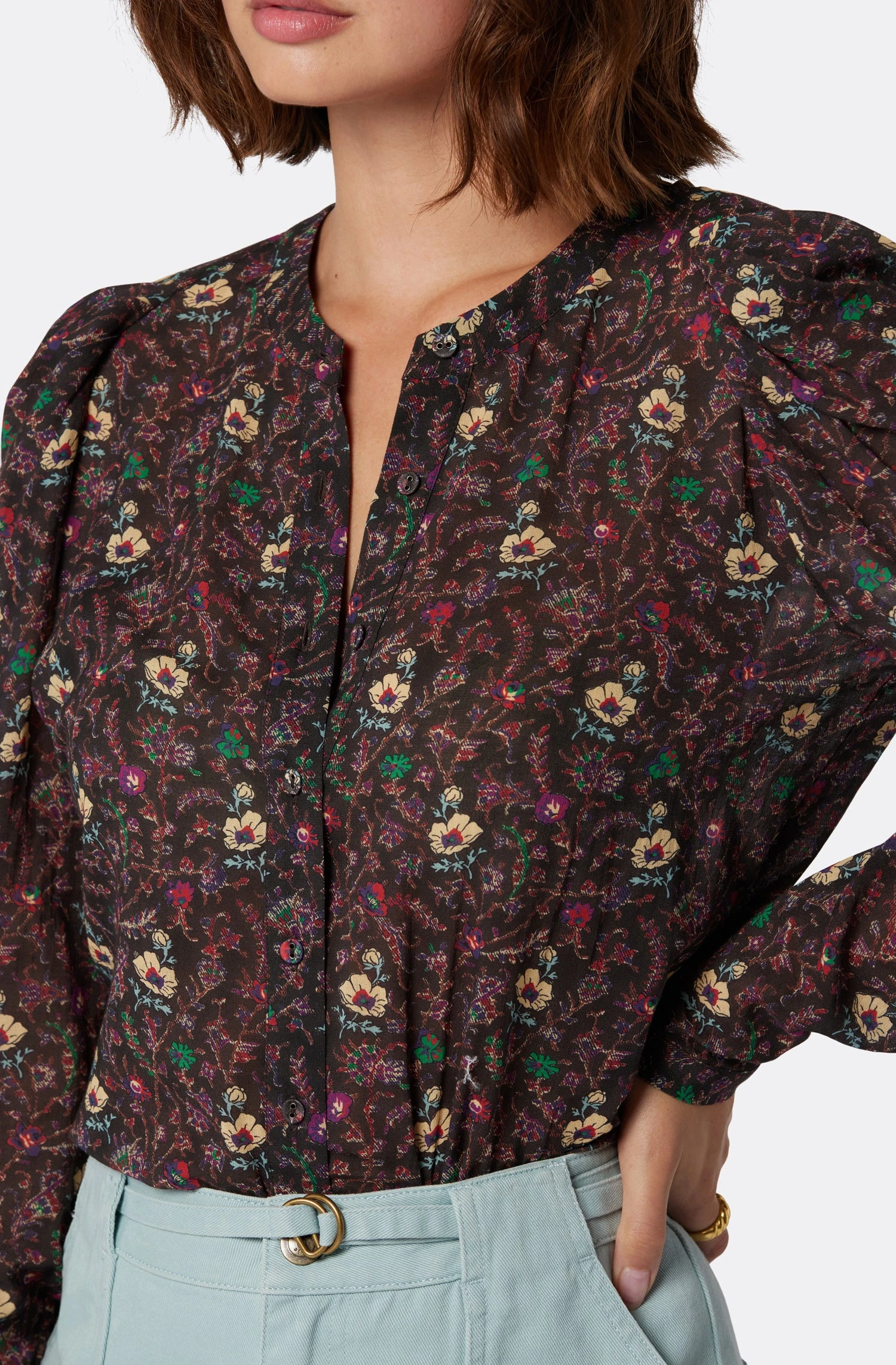 Joie Eldridge Long Sleeve Cotton Top - Image 3