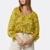 Joie Vernon Long Sleeve Silk Top
