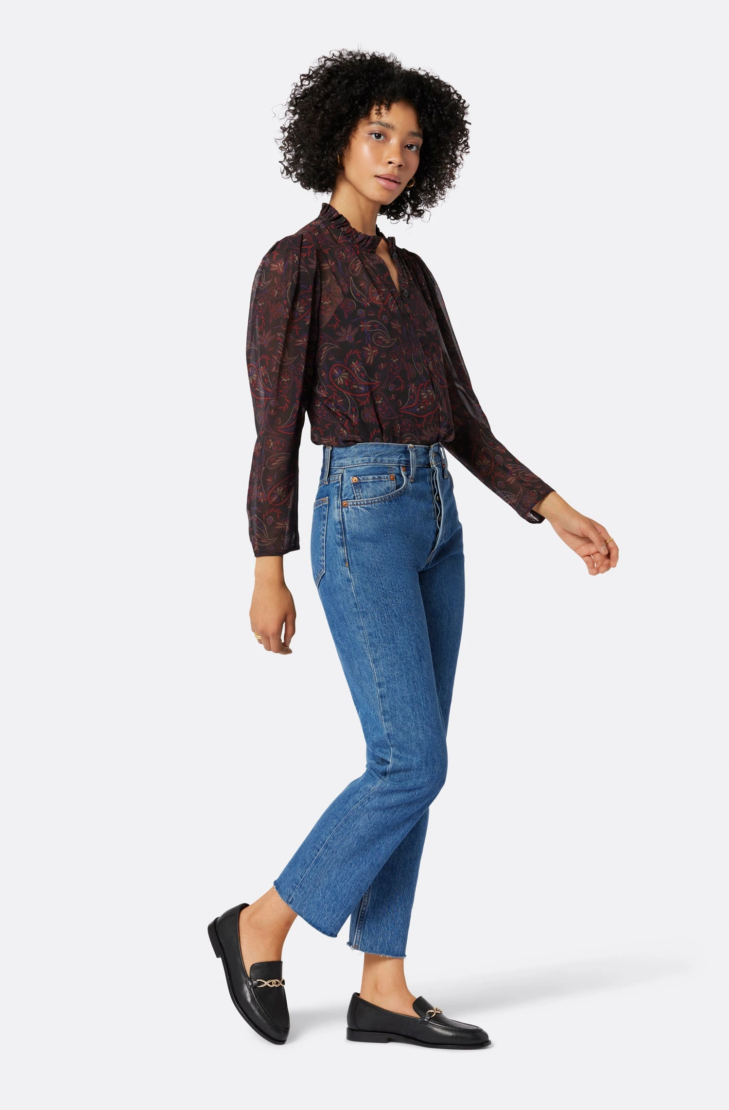 Joie Delancey Long Sleeve Silk Top - Image 2