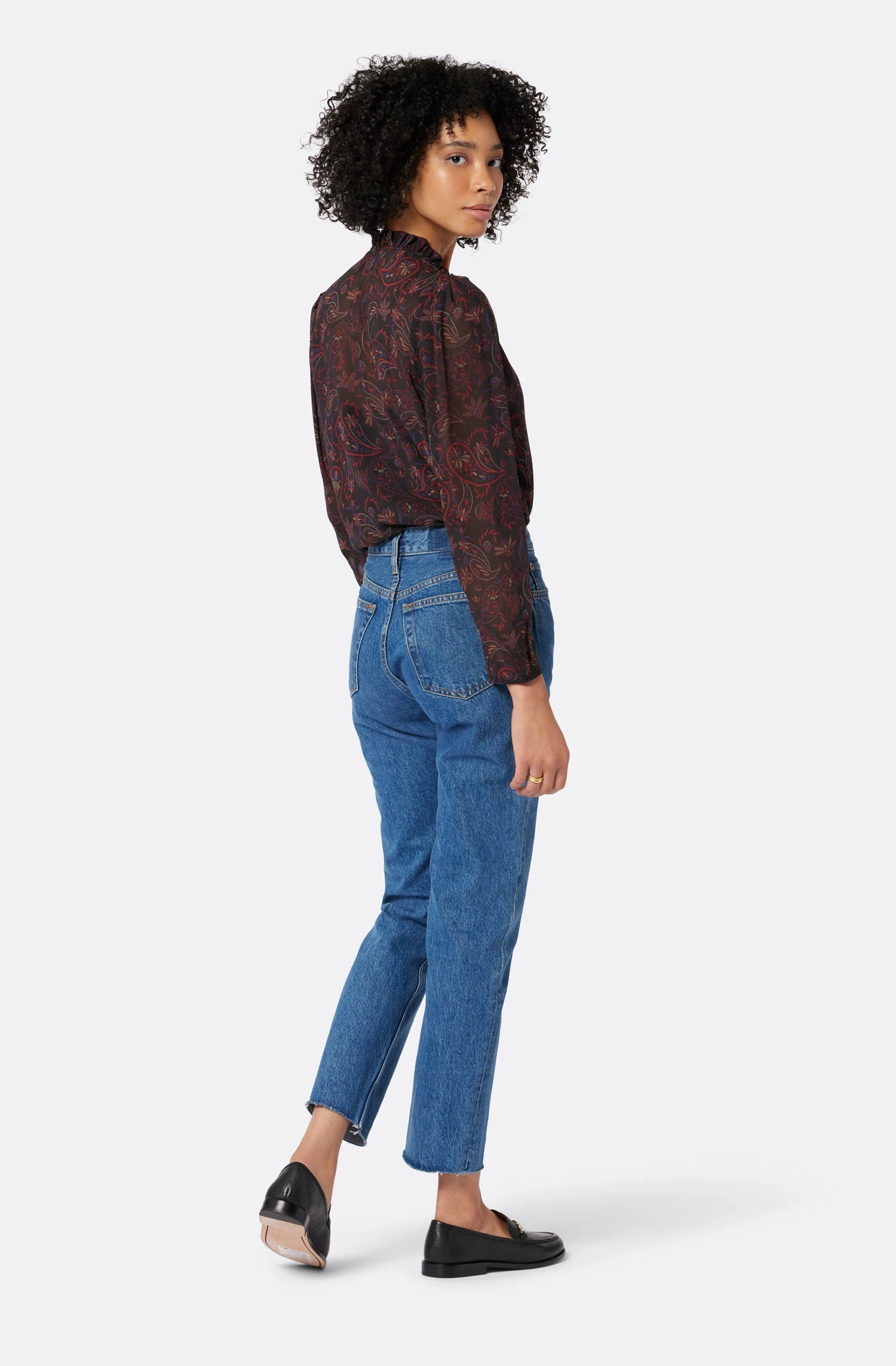 Joie Delancey Long Sleeve Silk Top - Image 3