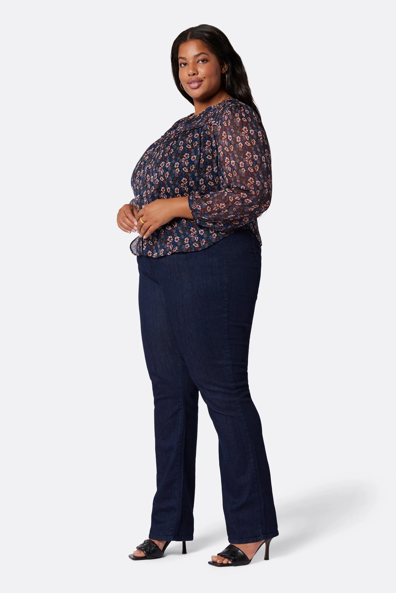 Joie Fanning Long Sleeve Silk Top - Image 15