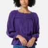 Joie Asseline Long Sleeve Silk Top